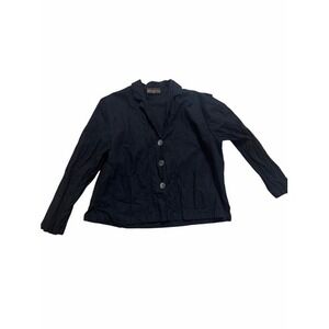 Eleven Stitch Designs Glittering Black Boxy Crinkle Jacket M